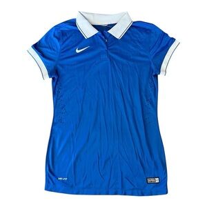 Women’s Nike Blue Short Sleeve Polo Tee